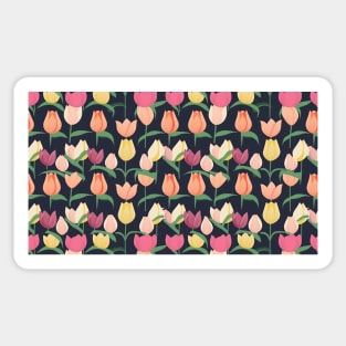 Tulips Flower Seamless Pattern V1 Sticker